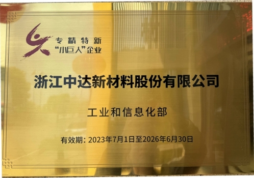 工信部第五批“專精特新”小巨人企業(yè)